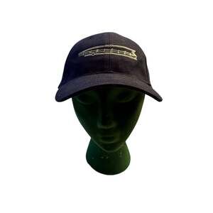 Fersten Worldwide Chrysler Vintage Ribbon Logo Navy Blue Adjustable Baseball Cap